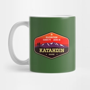 Mount Katahdin - Maine - Appalachian Trail Mountain Climbing Badge Mug